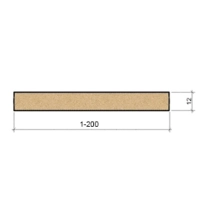 Щит МДФ с покраской со всех сторон 2070х(1-200)х12 (1 шт.)